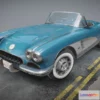 1527954 - PBR Game 3D Models - Generic American Roadster 3D Max