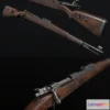 1527972 - PBR Game 3D Models - German WW2 Rifle 3D Max