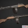 1527988 - PBR Game 3D Models - PPSH-41 gun 3D Max
