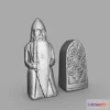 1528006 - PBR Game 3D Models - Printable Lewis Chess Set   The Rook And Pawn 3D Max