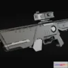1528014 - PBR Game 3D Models - Proto Rifle Scifi 3D Max