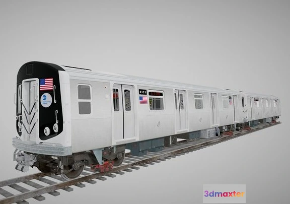 1528030 - PBR Game 3D Models - R160 Train New York City Subway 3D Max
