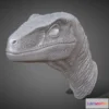 1528046 - PBR Game 3D Models - Raptor Head (Printable) 3D Max