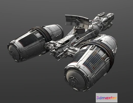 1528056 - PBR Game 3D Models - Rebel Tanker Ship 3D Max