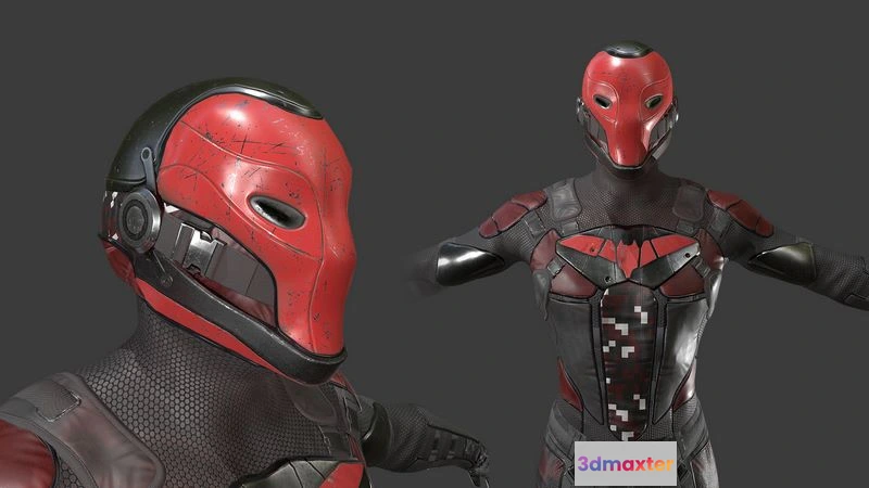 1528058 - PBR Game 3D Models - Red Head Soldier 3D Max