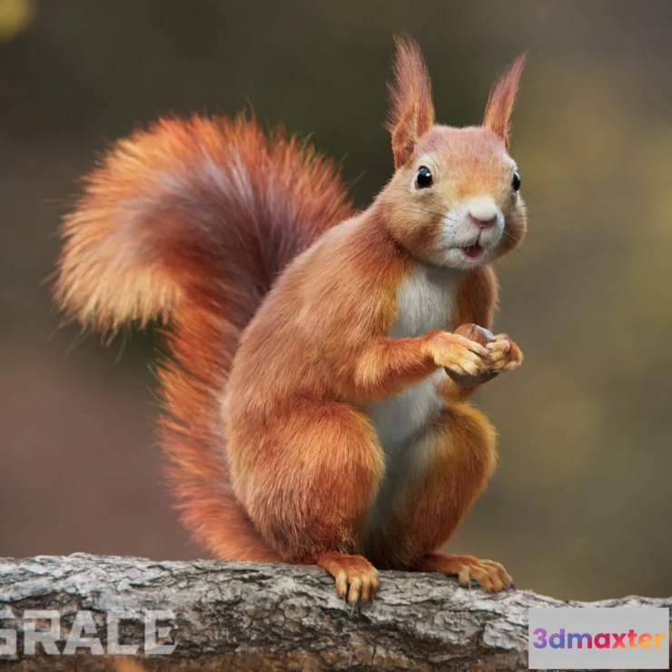 1528064 - PBR Game 3D Models - RedSquirrel Summer Animated 3D Max