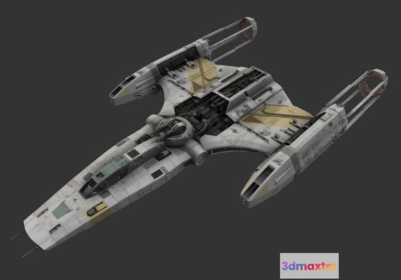 1528072 - PBR Game 3D Models - Resistance Y Wing 3D Max