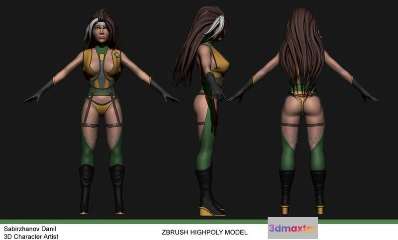 1528114 - PBR Game 3D Models - Rouge ninja 3D Max