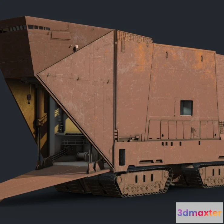 1528134 - PBR Game 3D Models - Sandcrawler 3D Max