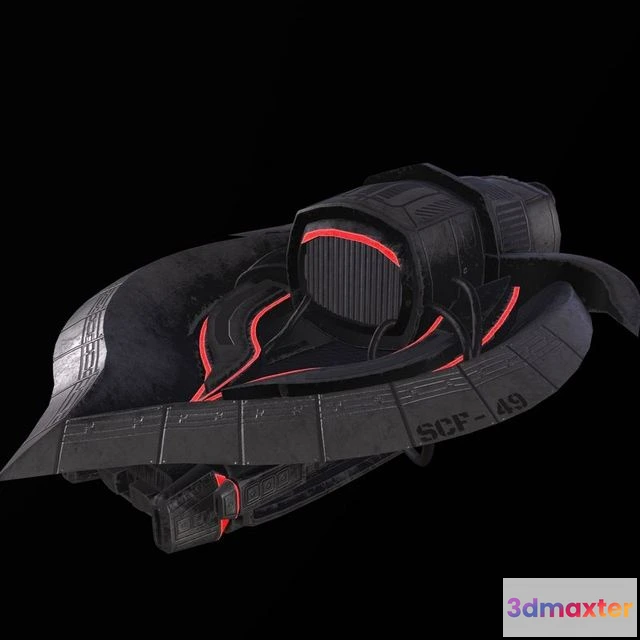 1528136 - PBR Game 3D Models - SCF-49 Sci-fi Spaceship 3D Max