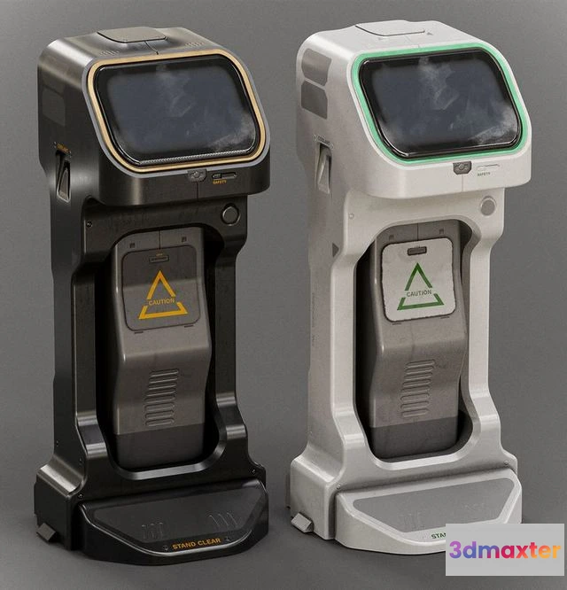 1528170 - PBR Game 3D Models - Sci-fi Console Station V3 3D Max