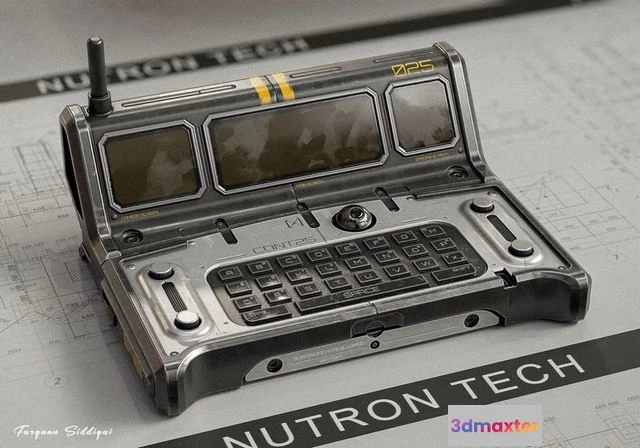 1528172 - PBR Game 3D Models - Sci-fi Controller PC V25 3D Max