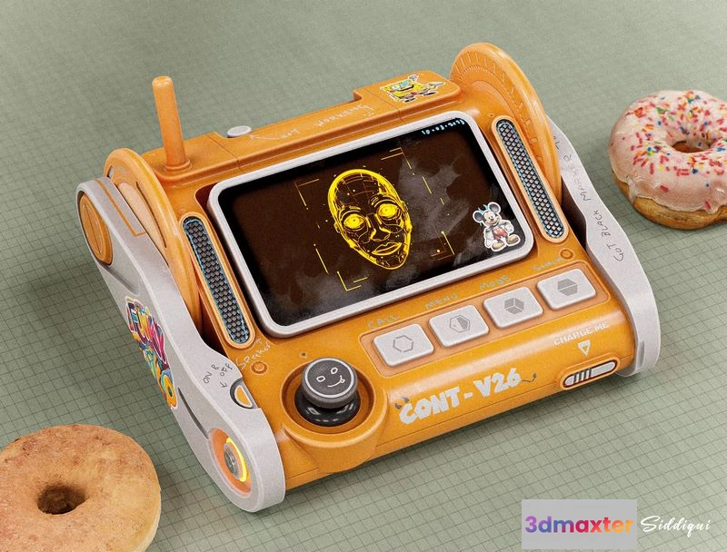 1528182 - PBR Game 3D Models - Sci-fi Controller V26 3D Max