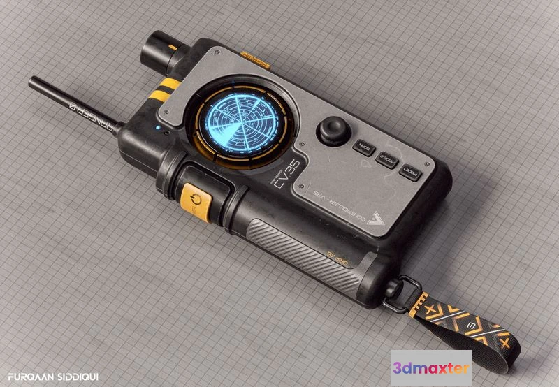 1528198 - PBR Game 3D Models - Sci-fi Controller V35 3D Max