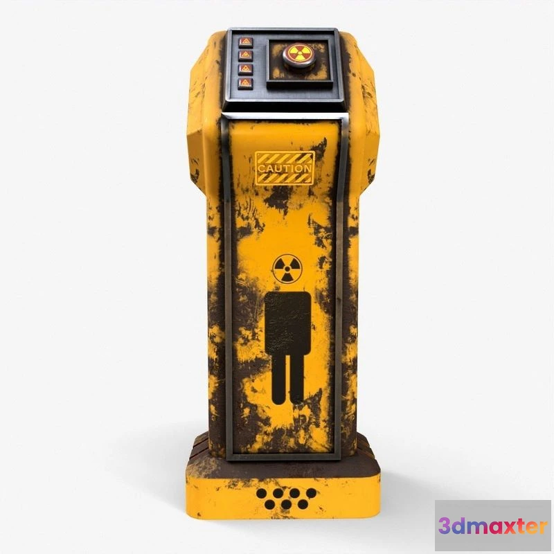 1528214 - PBR Game 3D Models - Sci-Fi Emergency Button 3D Max