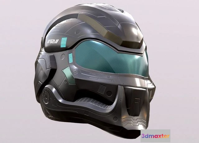 1528224 - PBR Game 3D Models - Sci-fi Helmet 3D Max