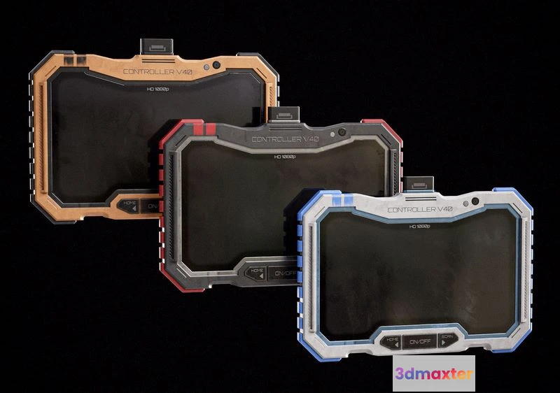 1528232 - PBR Game 3D Models - Sci-fi Military Controller V40 3D Max