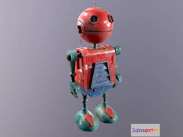 1528244 - PBR Game 3D Models - Sci-Fi Robot 3D Max