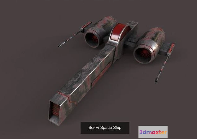 1528252 - PBR Game 3D Models - Sci-Fi Space Ship Pack 3D Max