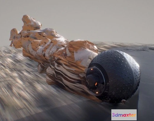 1528262 - PBR Game 3D Models - Scout Drone Sketch 3D Max