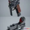 1528292 - PBR Game 3D Models - Short Power Gun 3D Max