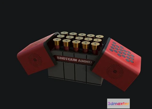 1528294 - PBR Game 3D Models - Shotgun Ammo 3D Max