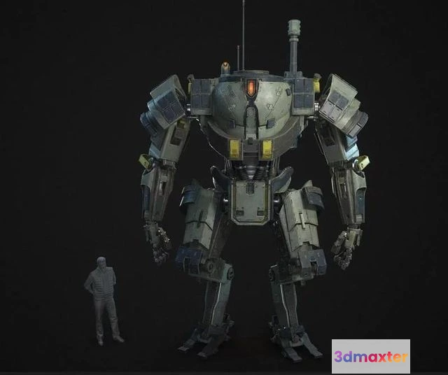 1528298 - PBR Game 3D Models - Siege BOT 3D Max