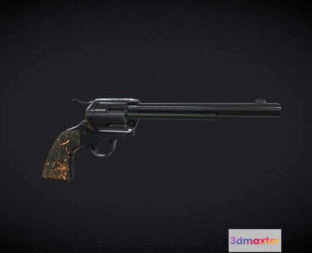 1528310 - PBR Game 3D Models - Six Shooter   Single Action Army Revolver 3D Max