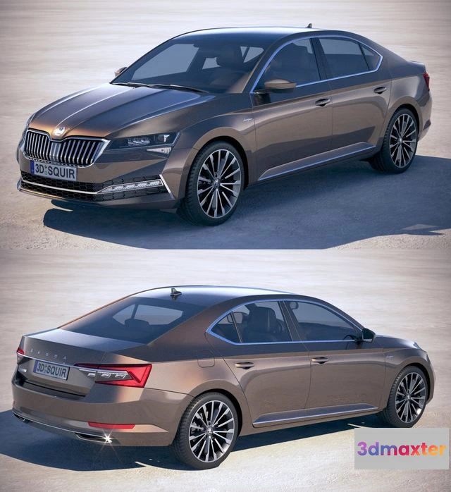 1528314 - PBR Game 3D Models - Skoda Superb 2020 3D Max
