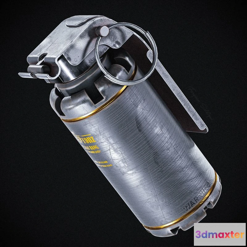 1528320 - PBR Game 3D Models - Smoke Grenade 3D Max
