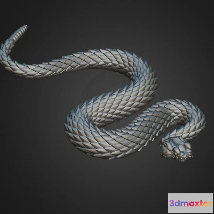 1528326 - PBR Game 3D Models - Snake 3D Max