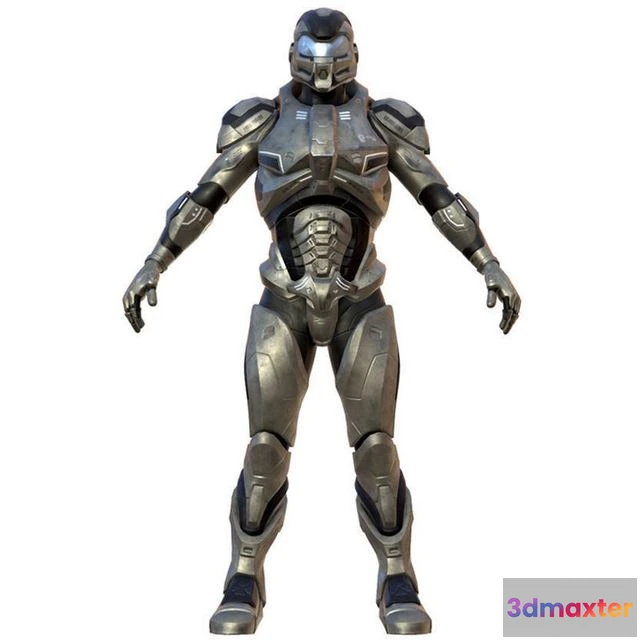 1528334 - PBR Game 3D Models - Soldier of the future 3D Max