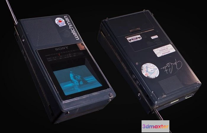 1528340 - PBR Game 3D Models - Sony Watchman FD-42A 3D Max