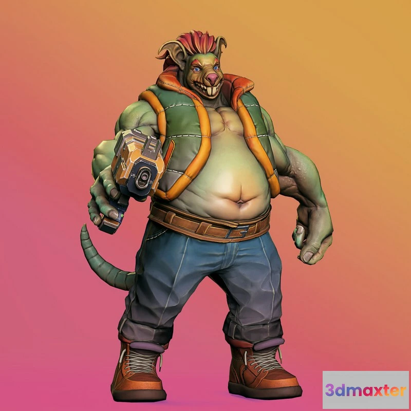 1528352 - PBR Game 3D Models - Space scavenger Karl 3D Max