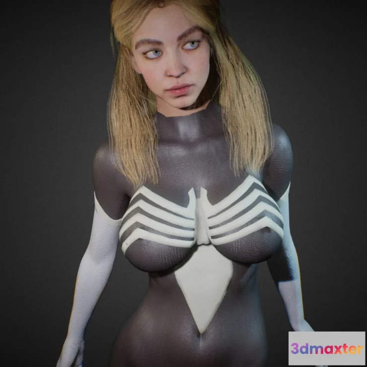 1528364 - PBR Game 3D Models - Spider Woman 3D Max