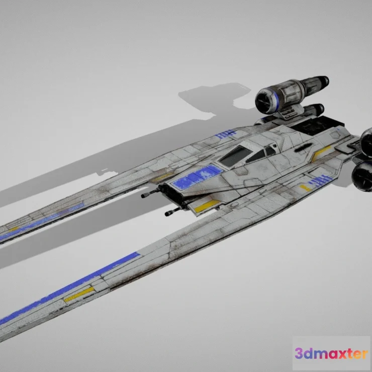 1528394 - PBR Game 3D Models - Star Wars U Wing 3D Max