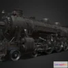 1528404 - PBR Game 3D Models - Steam Engine Locomotive 3D Max