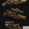 1528408 - PBR Game 3D Models - Steam Punk Gun 3D Max