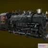 1528410 - PBR Game 3D Models - Steam Train (Animated) 3D Model (2) 3D Max