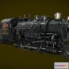 1528412 - PBR Game 3D Models - Steam Train (Animated) 3D Model 3D Max