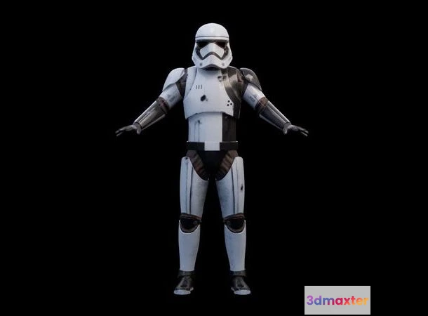 1528422 - PBR Game 3D Models - Storm Trooper rigged 3D Max