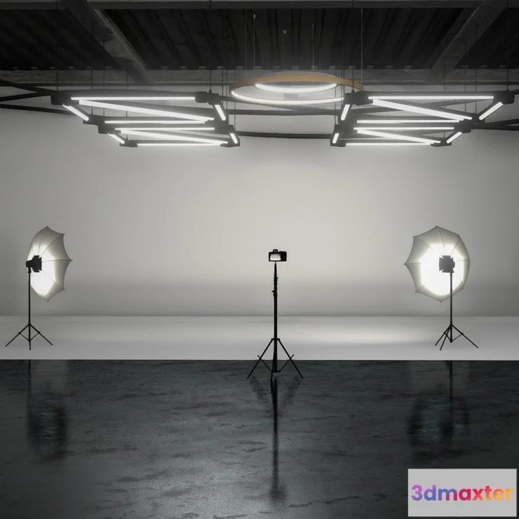 1528424 - PBR Game 3D Models - Studio Environment 3D Model 3D Max