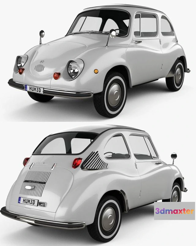 1528444 - PBR Game 3D Models - Subaru 360 1958 3D Max