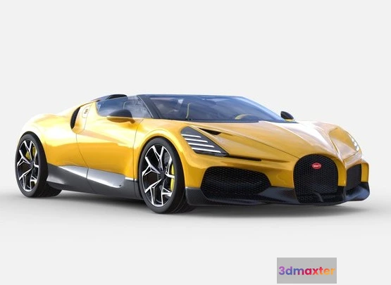 1528460 - PBR Game 3D Models - Supercar Mistral 2023 VR Ready 3D Max