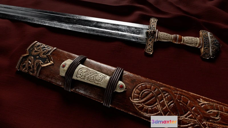 1528494 - PBR Game 3D Models - Sword Of Sigurd 3D Max