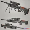 1528560 - PBR Game 3D Models - Titanfall Sniper Rifle 3D Max