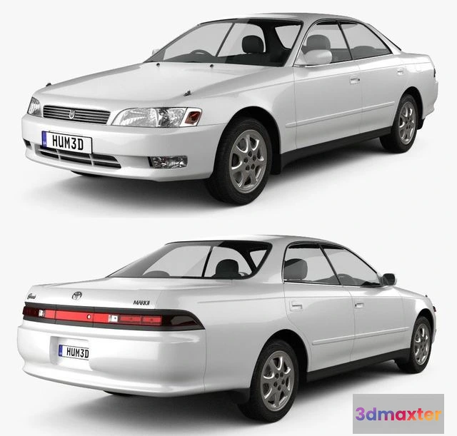 1528584 - PBR Game 3D Models - Toyota Mark II (X90) 1992 3D Max