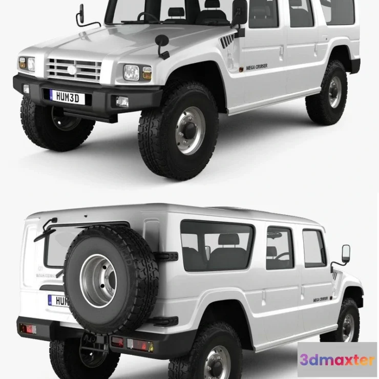 1528586 - PBR Game 3D Models - Toyota Mega Cruiser 1996 3D Max