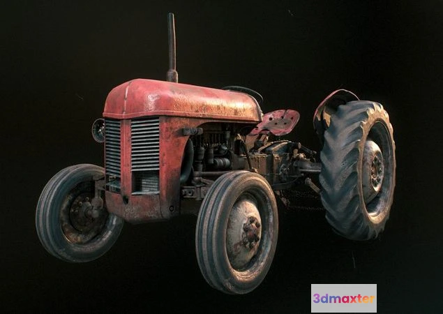 1528594 - PBR Game 3D Models - Tractor FERGUSON 3D Max