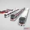 1528598 - PBR Game 3D Models - Train Full Pack Hong Kong 3D Max